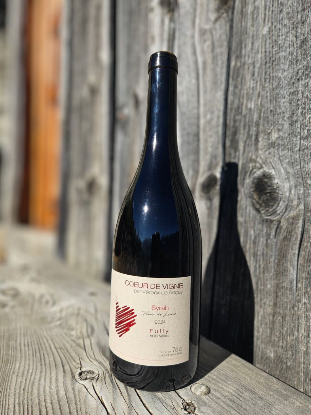Bouteille de Syrah 2024 Coeur de Vigne Fully Valais Bio Suisse